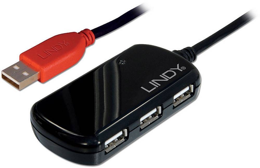Lindy 12m USB 2.0 Active Extension Pro Hub - Lindy 12m USB 2.0 Active