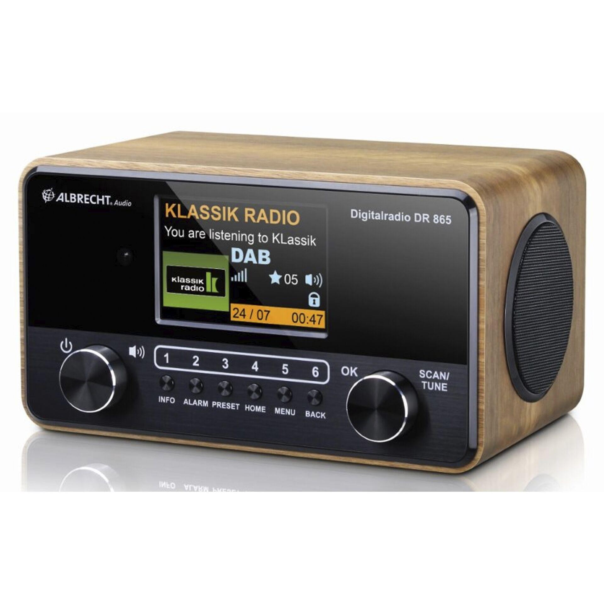 Albrecht DR 865 Portable Numérique Noir, Bois - Albrecht DR 865,