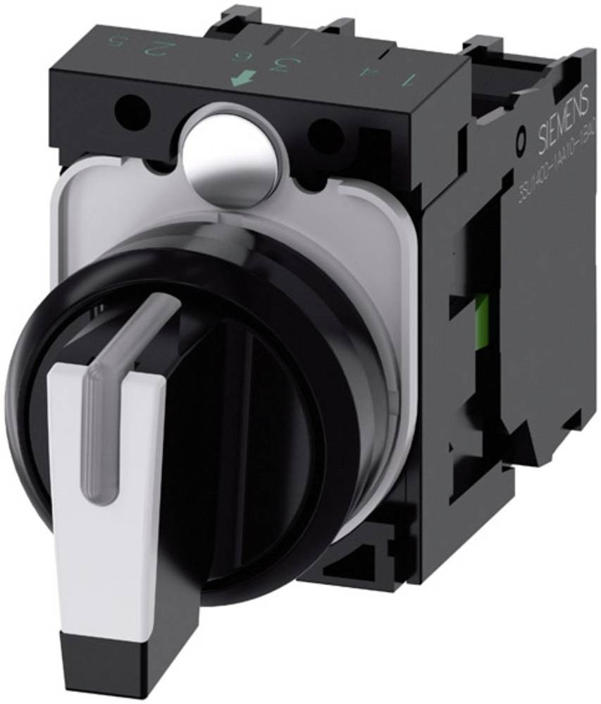 Siemens 3SU11002BL601NA0 3SU1100-2BL60-1NA0 Knebelschalter black,