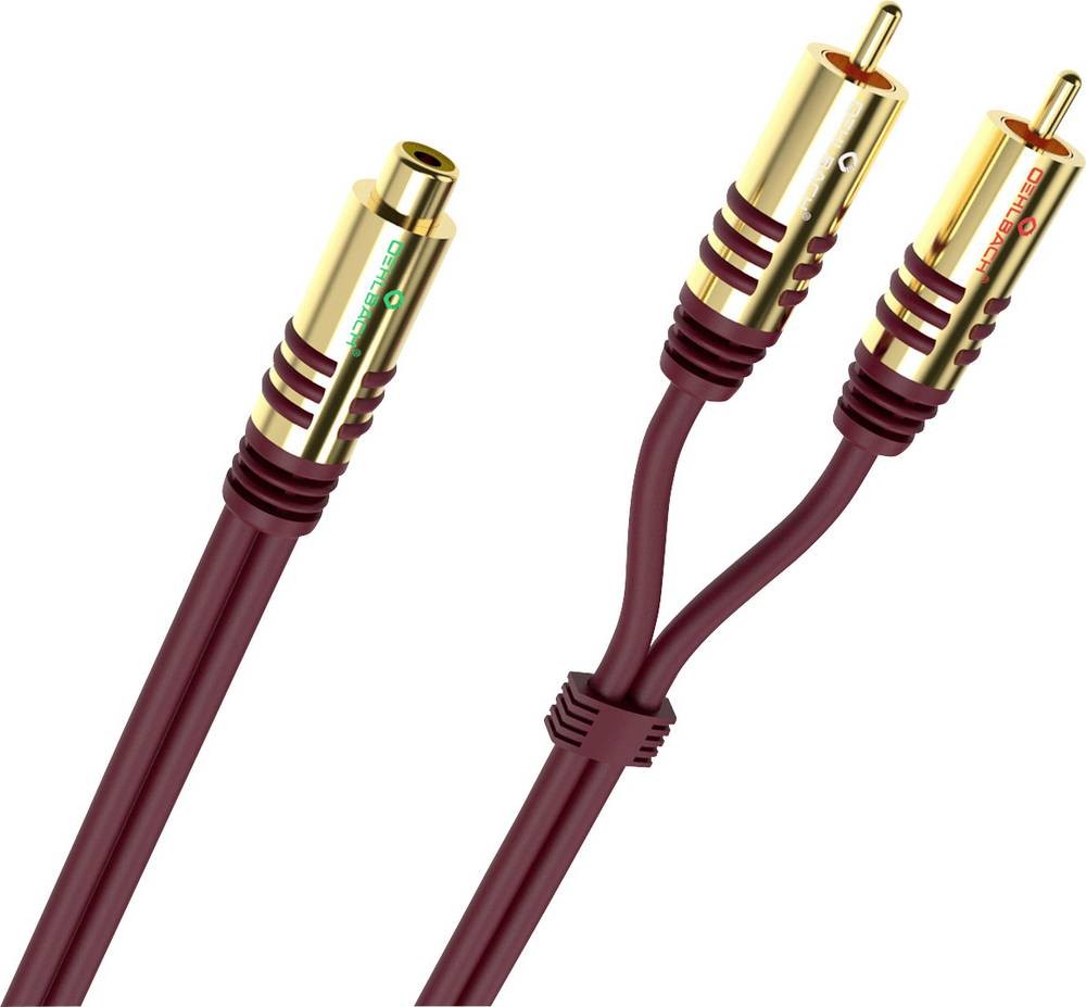 OEHLBACH D1C20560 câble audio 0,2 m 2 x RCA RCA Bordeaux - OEHLBACH