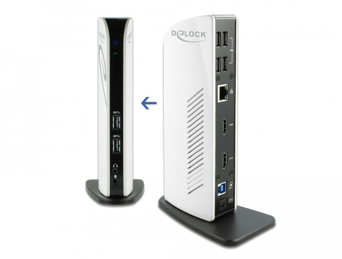 DeLOCK USB Docking Station Dual HDMI Full-HD / USB 3.2 / LAN / Audio -