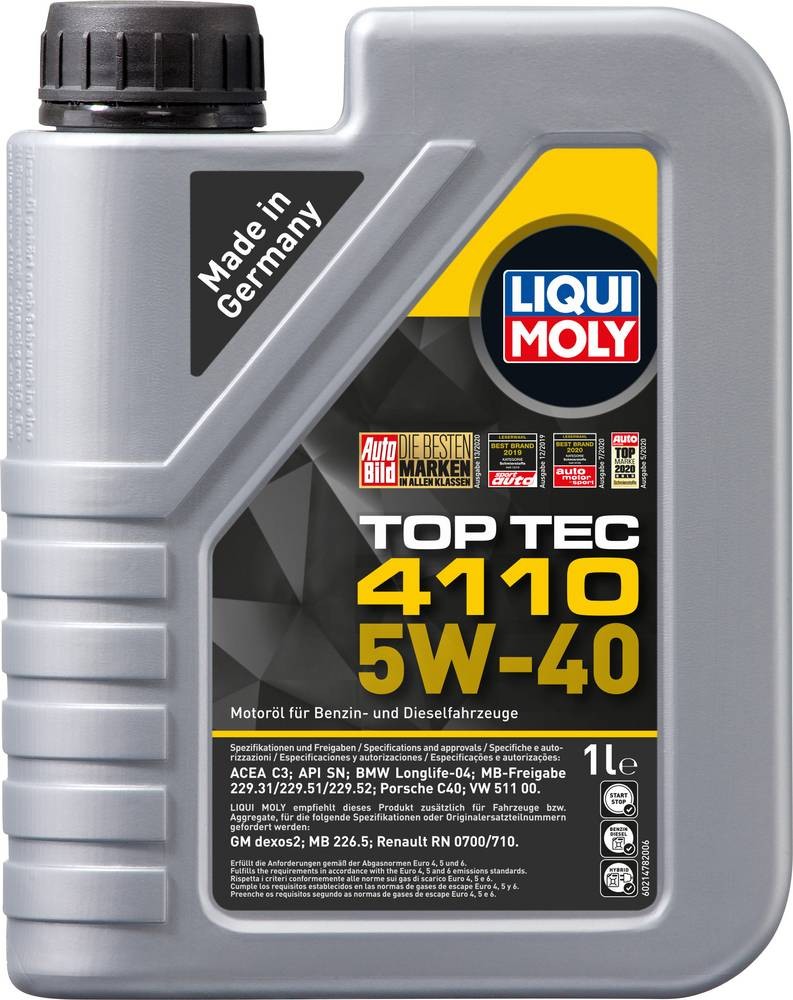 Liqui Moly Top Tec 4110 5W-40 21478 Leichtlaufmotoröl 1l