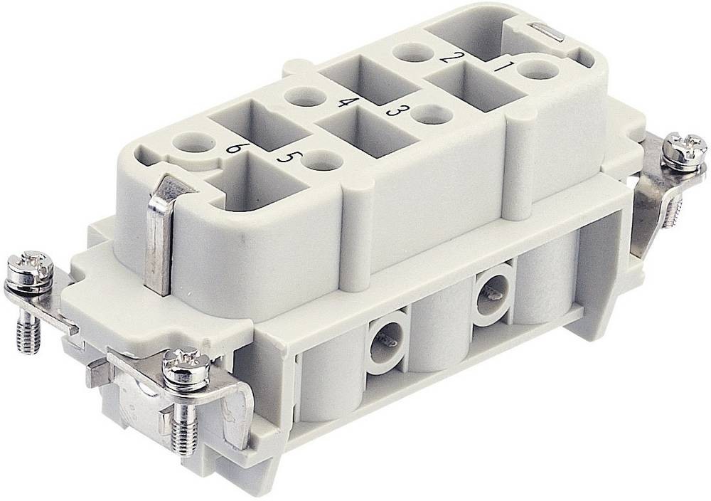 HARTING 09310062711 Buchseneinsatz Han HsB 6 + PE Schrauben 1 St.