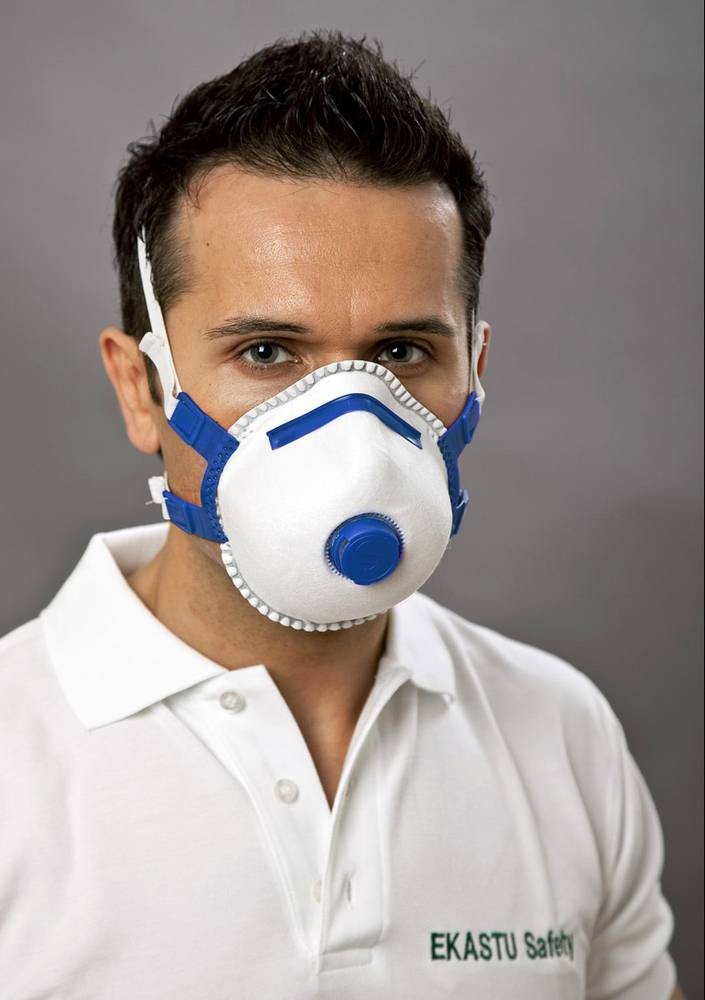 Ekastu Mandil Soft V 412 084 Feinstaubmaske mit Ventil FFP2 5St.