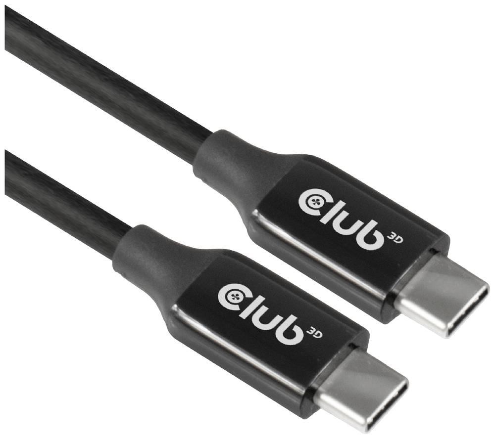 Club3D USB-C Kabel USB-C Stecker 5.00m Schwarz CAC-1535
