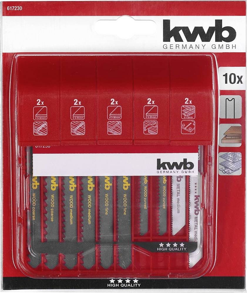 Kwb 617230 Stichlame de scie-Set Jigger 10-teilig 1 pc(s)