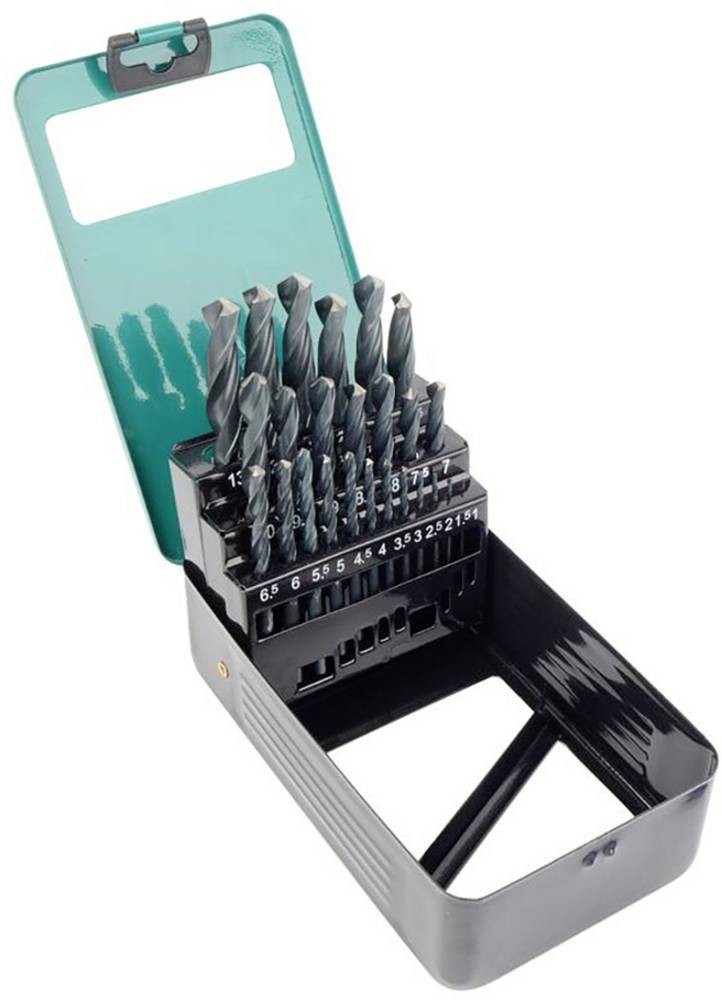 Brüder Mannesmann M54341 Spiralbohrer-Set 25teilig 1 mm, 1.5 mm, 2