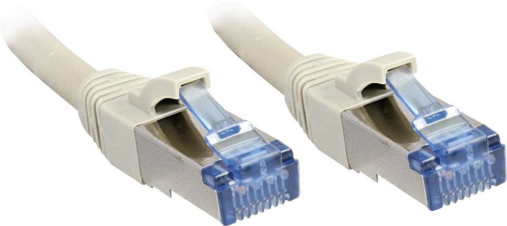 Lindy 20m Cat.6A S/FTP LSZH Network Cable, Grey - Lindy 20m Cat.6A S/
