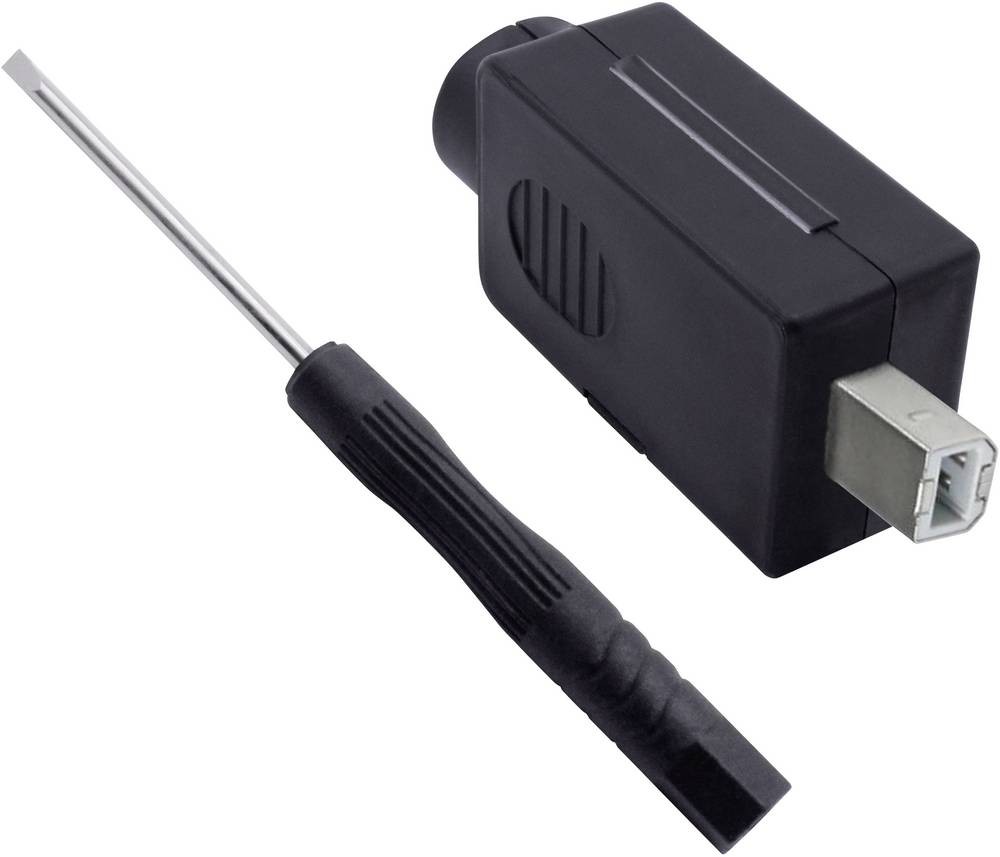 Quadrios USB 2.0 Modular-plug Set, Typ B Stecker, gerade 2001C202