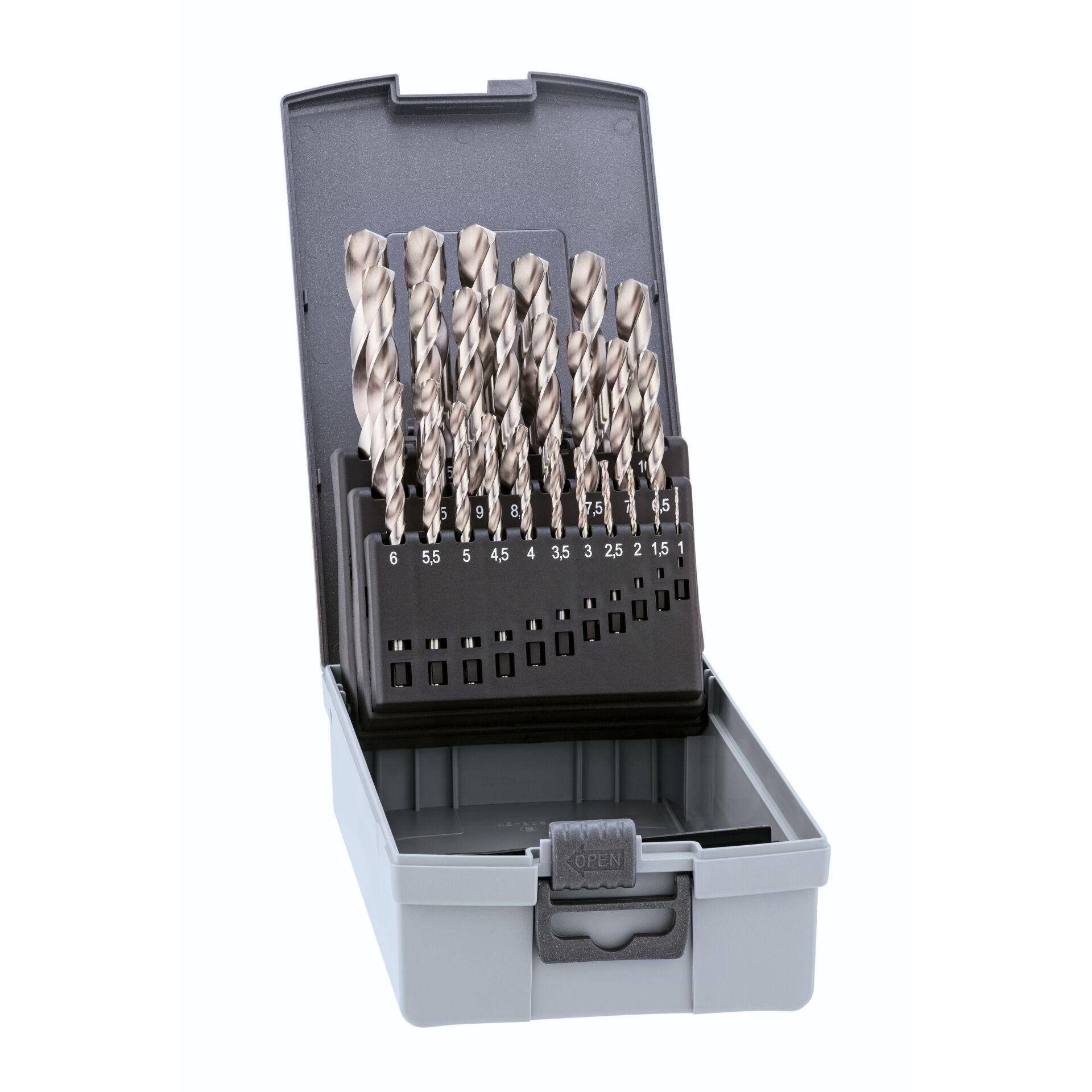 Alpen 0000110325100 Pro KP 25 HSS Metall-Spiralbohrer-Set 25teilig 1