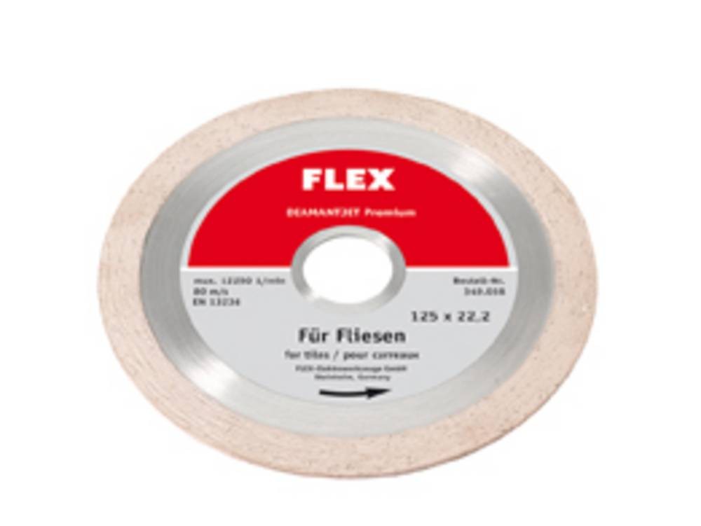 Flex 349038 Diamanttrennscheibe Durchmesser 125mm Bohrungs-Ø 22.2mm