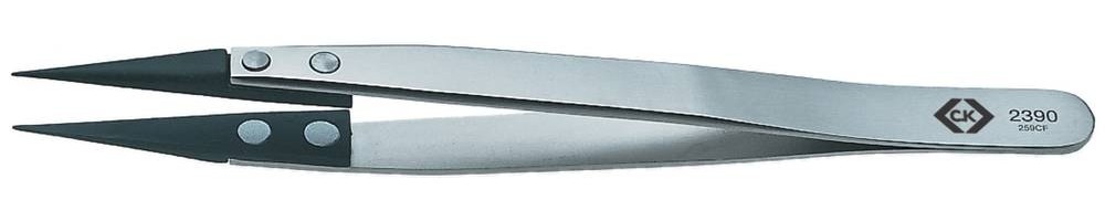 C.K T2390 Bestückungspinzette 249CF Spitz, fein 130mm