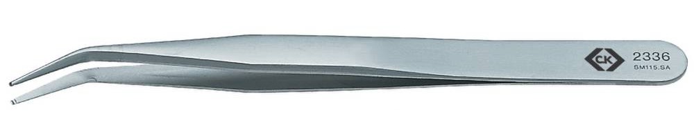 C.K T2336 Bestückungspinzette SM115 SA Genutet, gebogen 30° 120mm