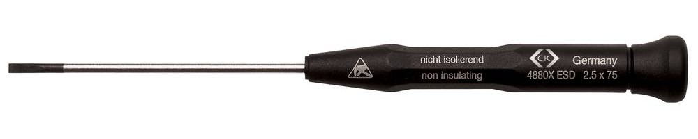 C.K Xonic ESD Schlitz-Schraubendreher Klingenbreite: 4mm Klingenlä