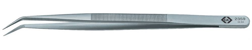 C.K T2359 Bestückungspinzette 22 SA Spitz, gebogen, fein 150mm