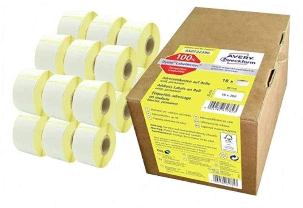 Avery-Zweckform Etiketten 89 x 36mm Papier Weiß 4680 St. Permanent