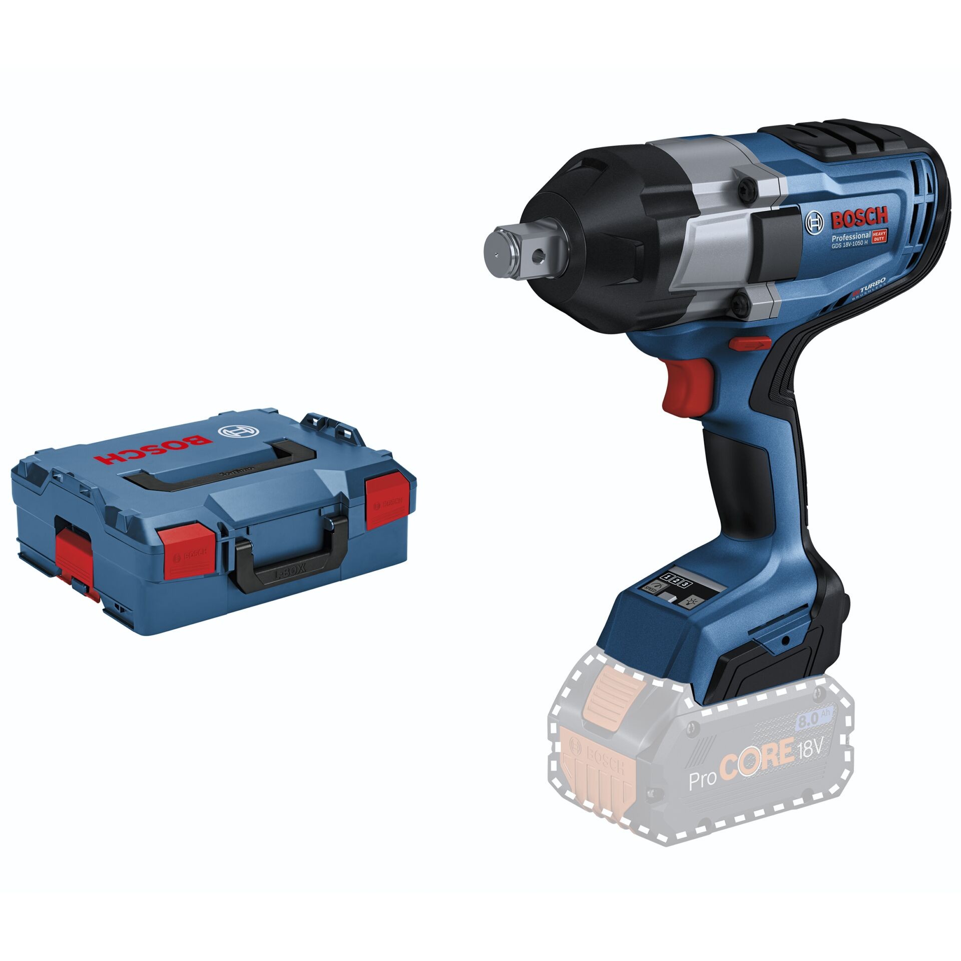 Bosch GDS 18V-1050 H 1750 RPM Black, Blue, Red - Bosch GDS 18V-1050 H,