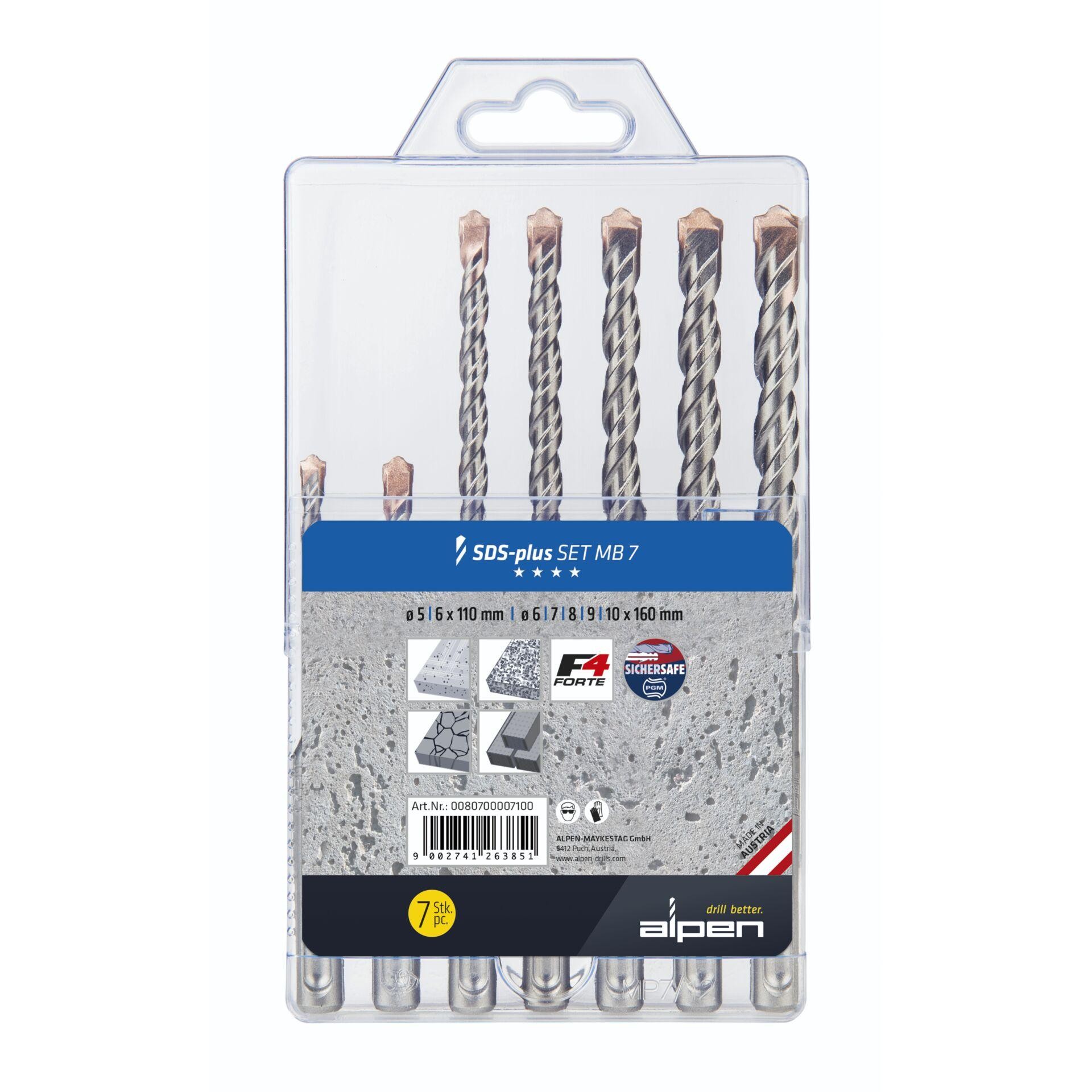 Alpen-Maykestag Alpen SDS-plus F4 MB7 5-6x110/6- 7-8-9-10x160
