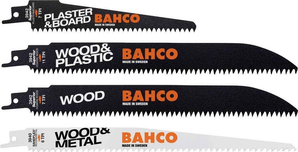 Bahco 3942-WOOD-SET-5P la lama della sega-Set legno 5St.
