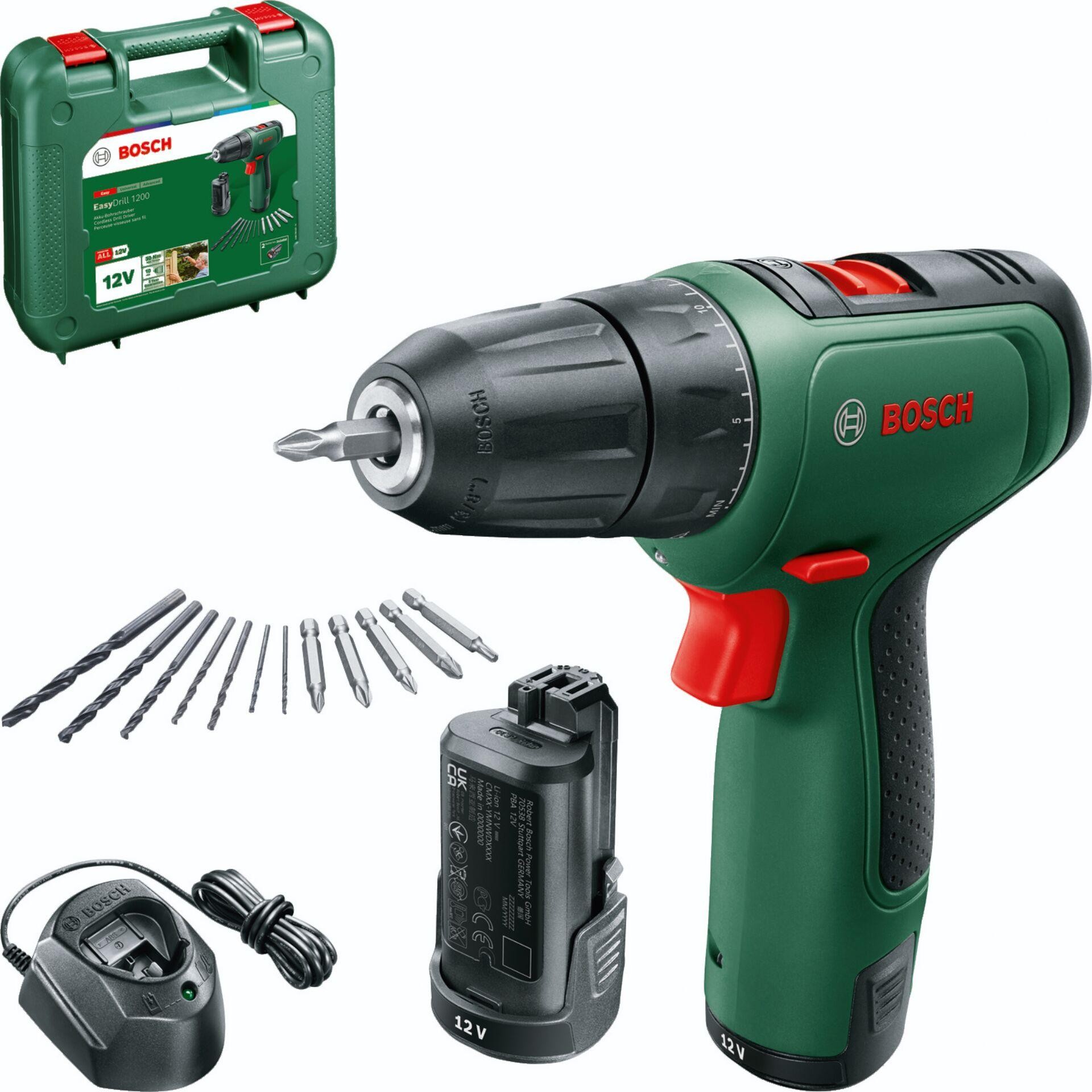 Bosch Home and Garden EasyDrill 1200 -Akku-Bohrmaschine 12V incl. 2.
