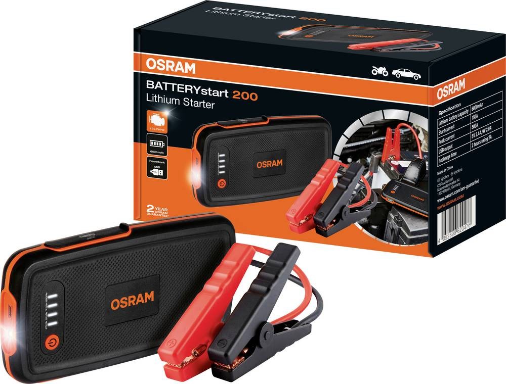 Osram Automotive Schnellstartsystem BATTERYstart 200 OBSL200