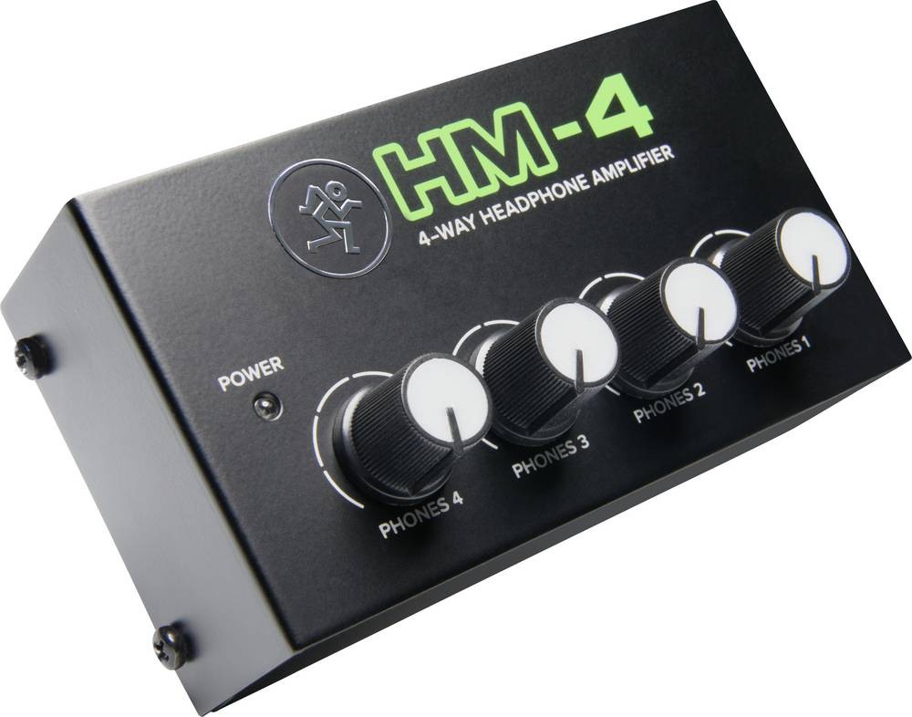 Mackie HM-4 Noir - Mackie HM-4, 10000 Ohm, 47 Ohm, 22 dB, 6,3 mm, CC,