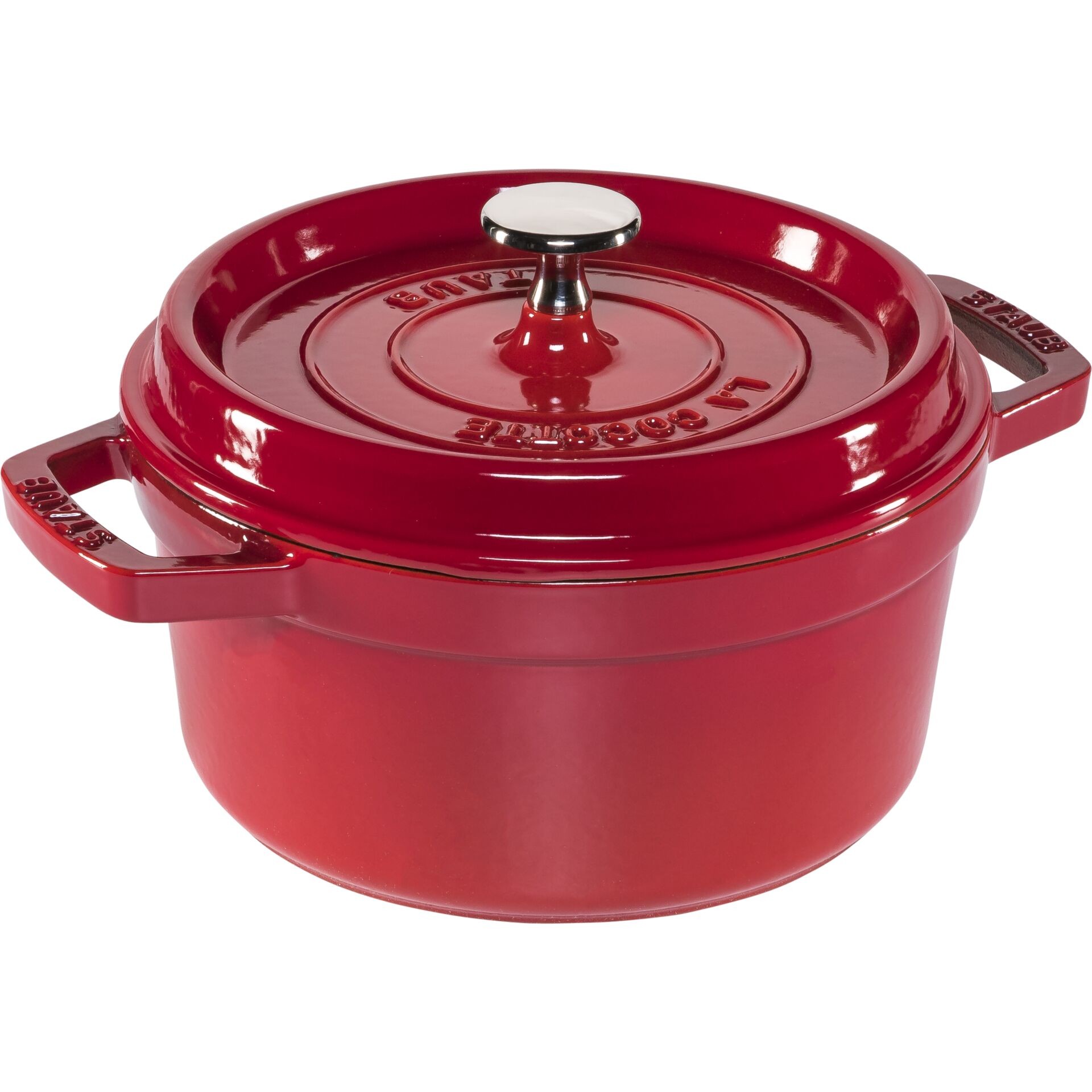 Staub La Cocotte 20cm rund, rot, Gusseisen