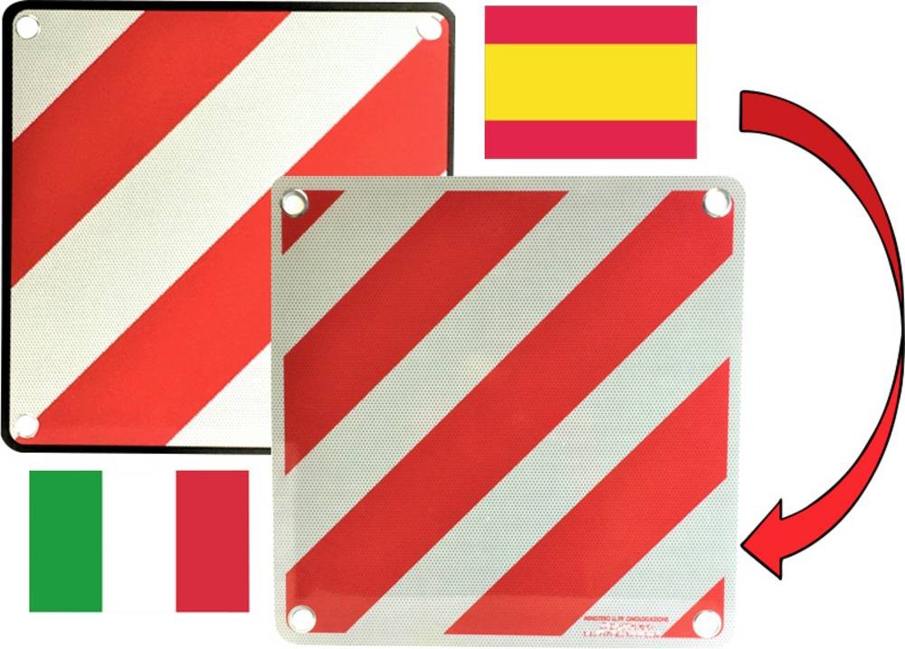 IWH 97605 Warntafel 2in1 for Spanien and Italien Warntafel (L x B)