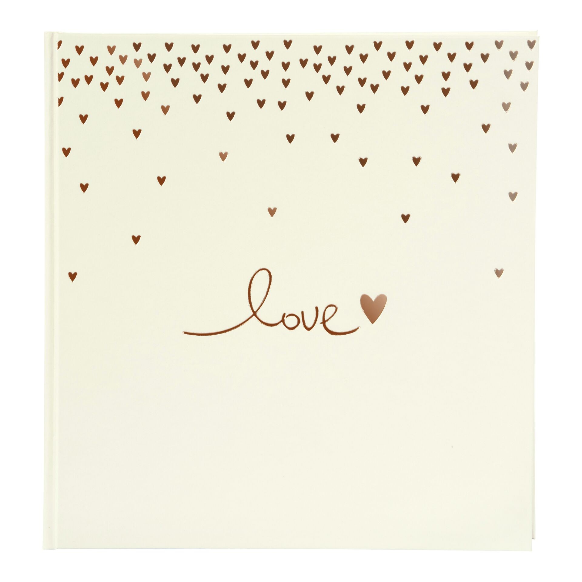 Goldbuch Raining Hearts Pfirsich 30x31 60 weiße S. Hochzeit 08015