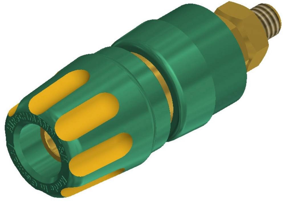 Hirschmann Test & Measurement PKI 10A Au Polklemme Gelb, green 35A 1