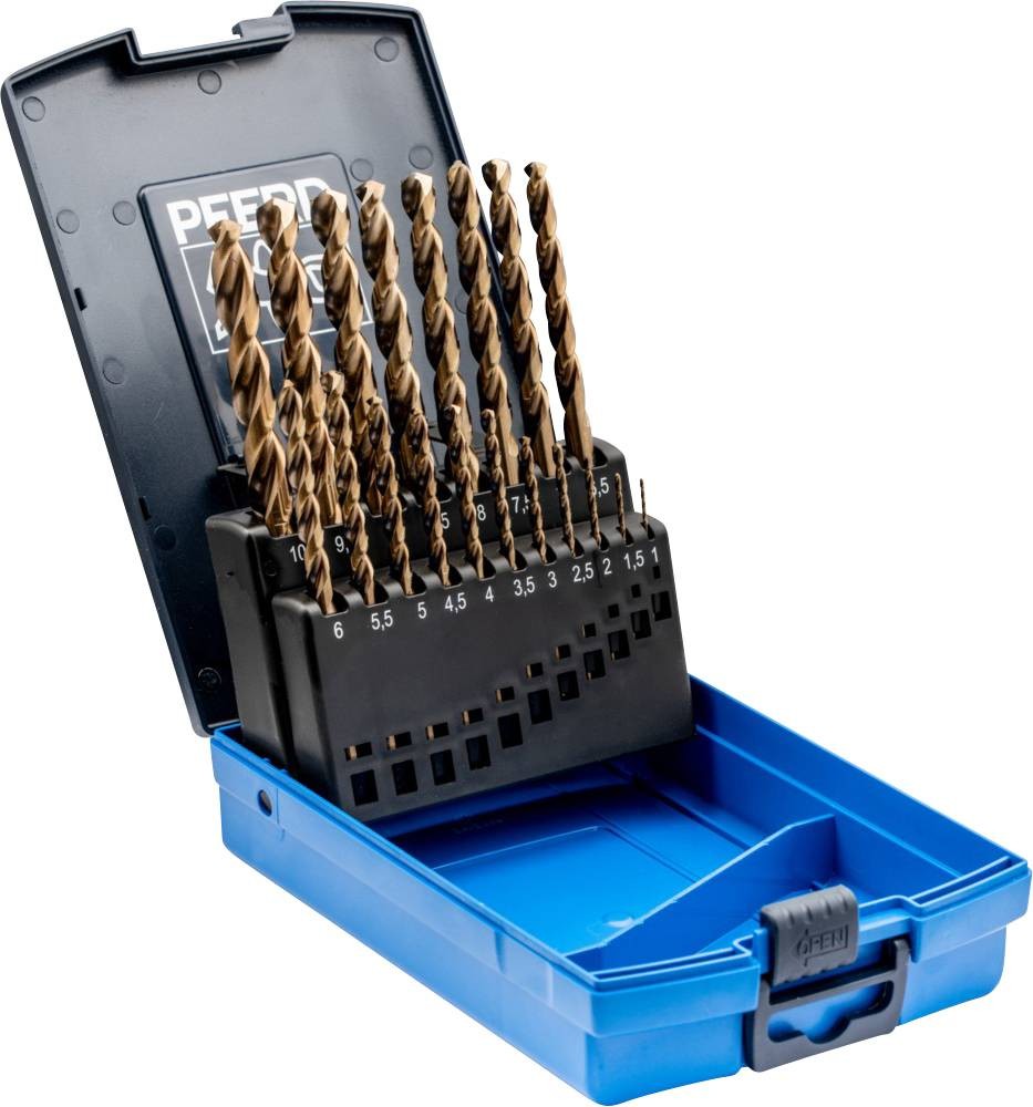 PFERD TOOLS 25203703 SET SPB DIN 338 HSSE N 1-10 INOX 19 Metall-