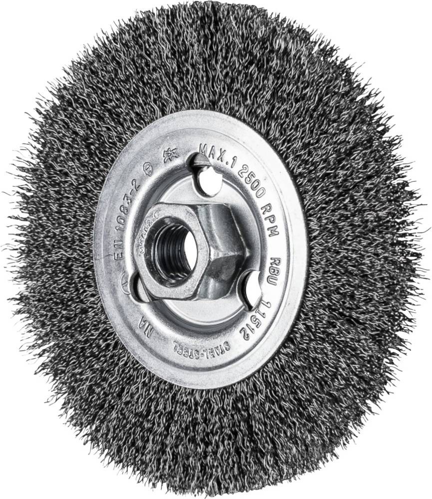 PFERD TOOLS Rundbürste ungezopft RBU Ø 115 x 12mm M14 Stahl-Draht-Ø