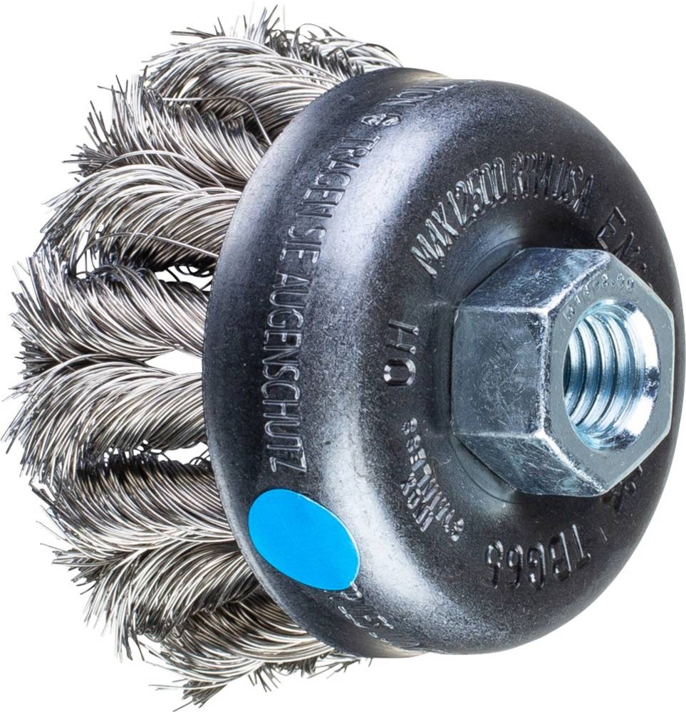 PFERD TOOLS COMBITWIST Topfbürste gezopft TBG Ø 65mm M14 Edelstahl-