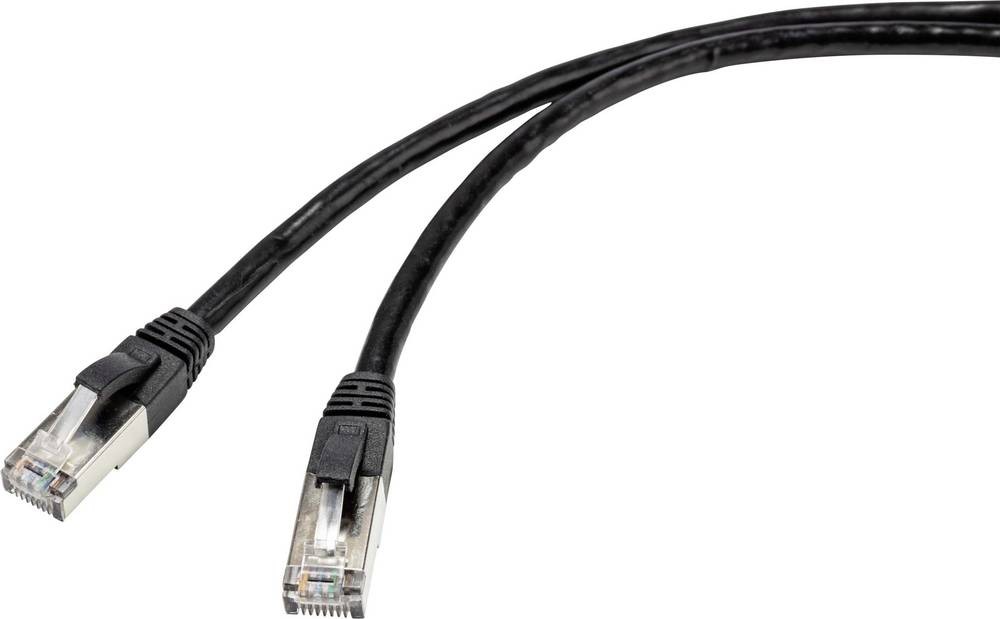 Renkforce RF-4538202 câble de réseau Noir 20 m Cat6a S/FTP (S-STP) -