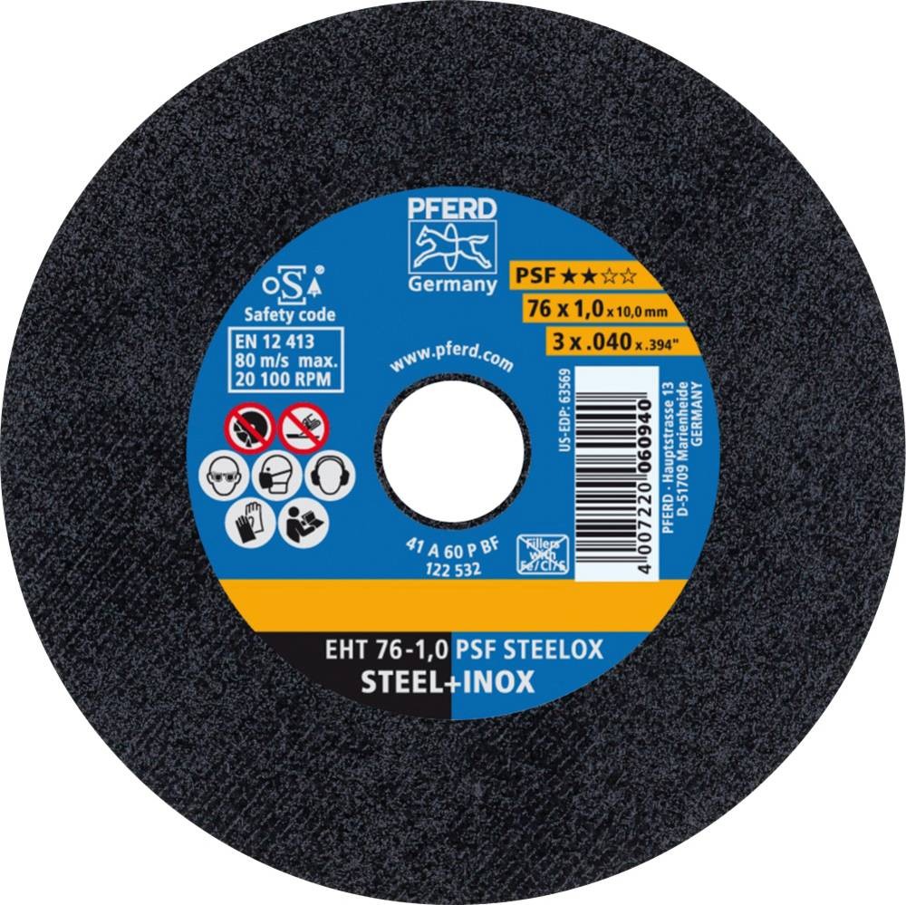PFERD TOOLS PSF STEELOX 69198287 Trennscheibe gerade 76mm 10 St.