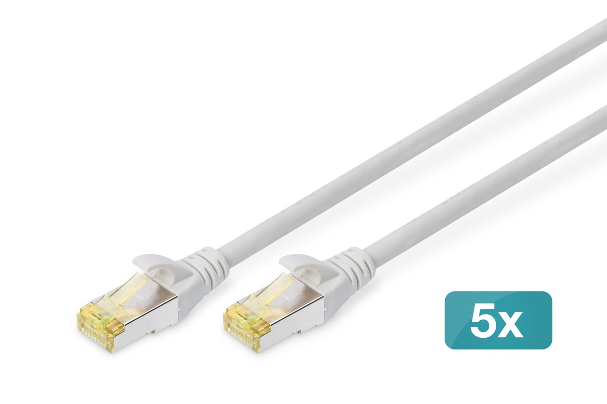 Digitus CAT 6A S/FTP Patchkabel, 10 Stück