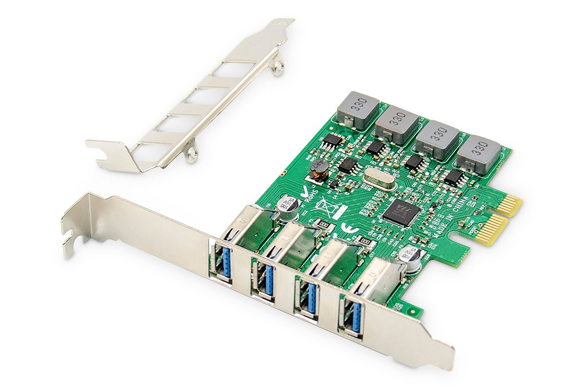 Digitus DS-30226 4 Port PCI-Express Karte USB, USB-A (USB 1.1), USB-A
