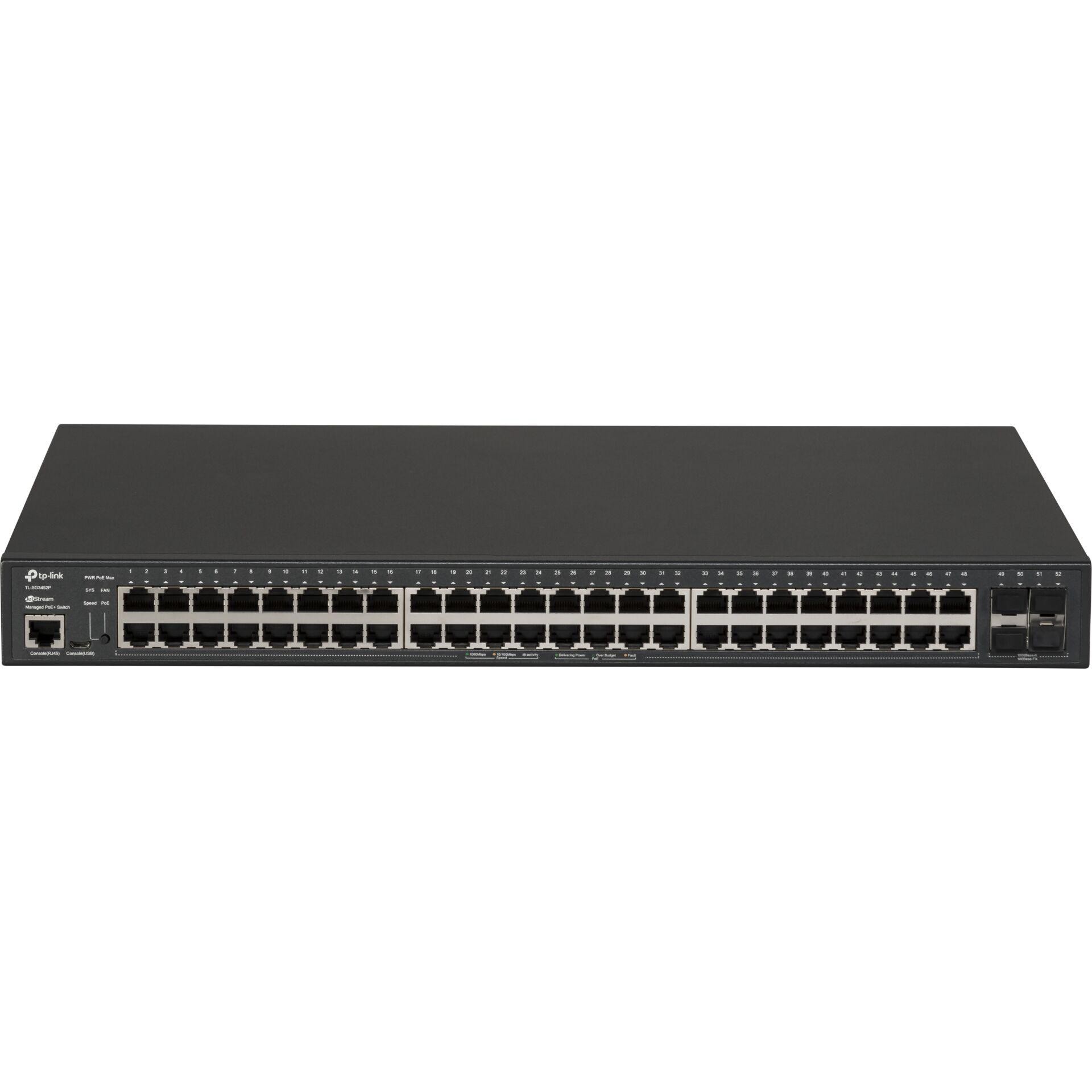 TP-Link Omada 52-Port Gigabit L2+ Managed Switch with 48-Port PoE+ -