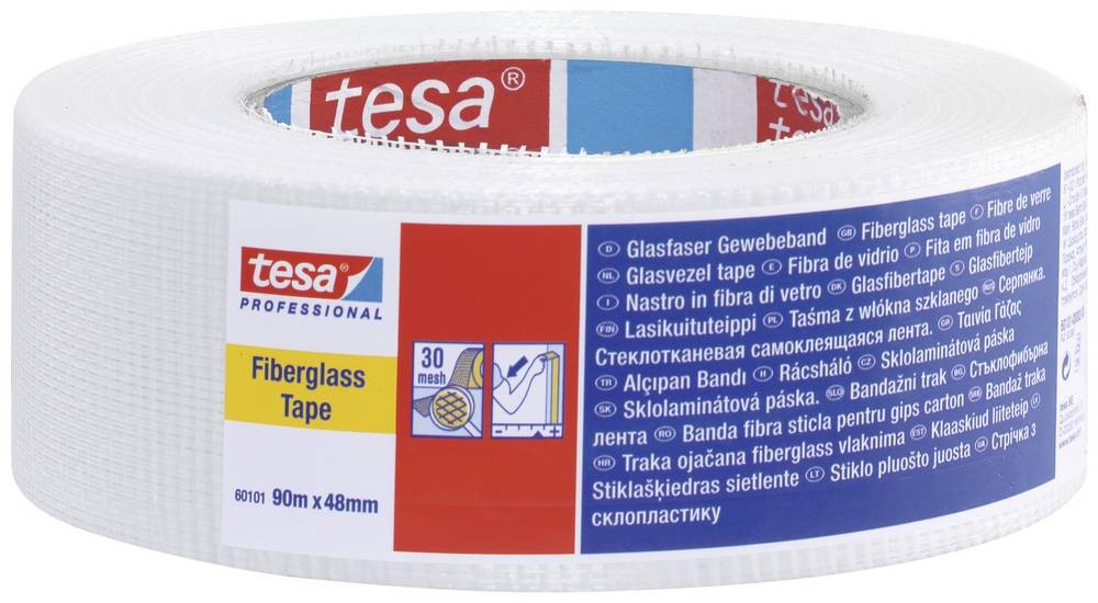 Tesa 60101-00002-00 Gewebeklebeband tesa Professional white (L x B)