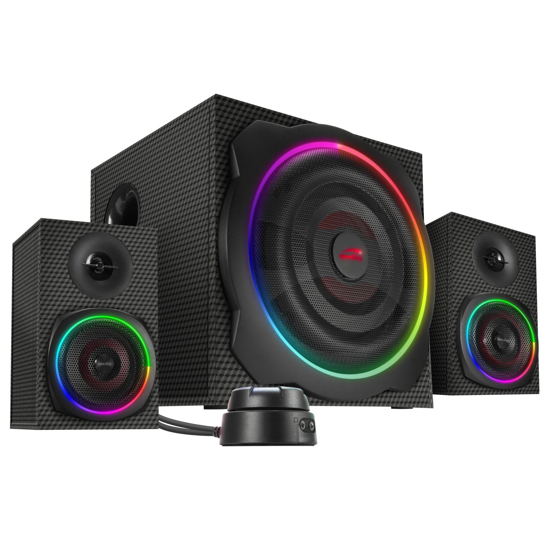 SPEEDLINK SL-830100-BK loudspeaker Black Wired & Wireless 60 W -