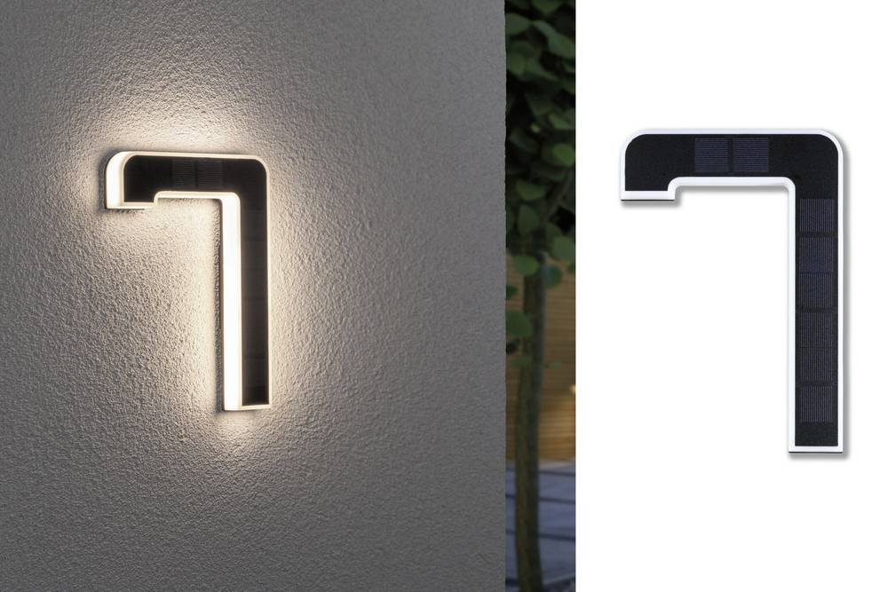 Paulmann 79848 Solar-Hausnummernleuchte 0.20W Warm white black