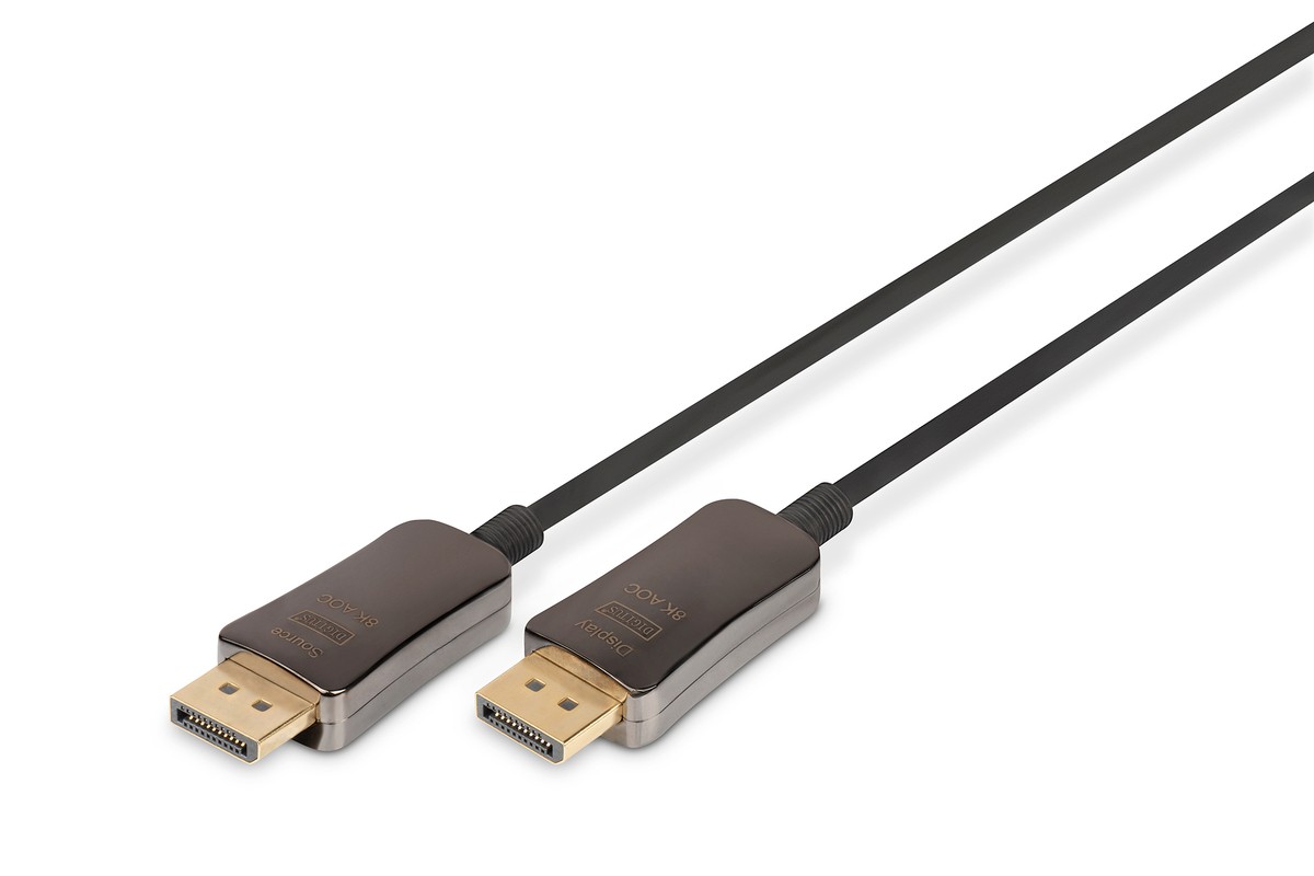 Digitus DisplayPort AOC Hybrid Fiber Optic Cable, UHD 8K, 20 m -