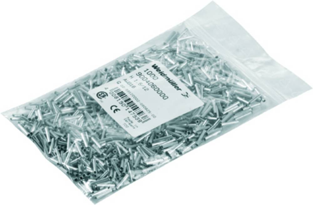 Weidmüller 9004060000 Aderendhülse 1.5mm² Unisoliert Metall 1000St.