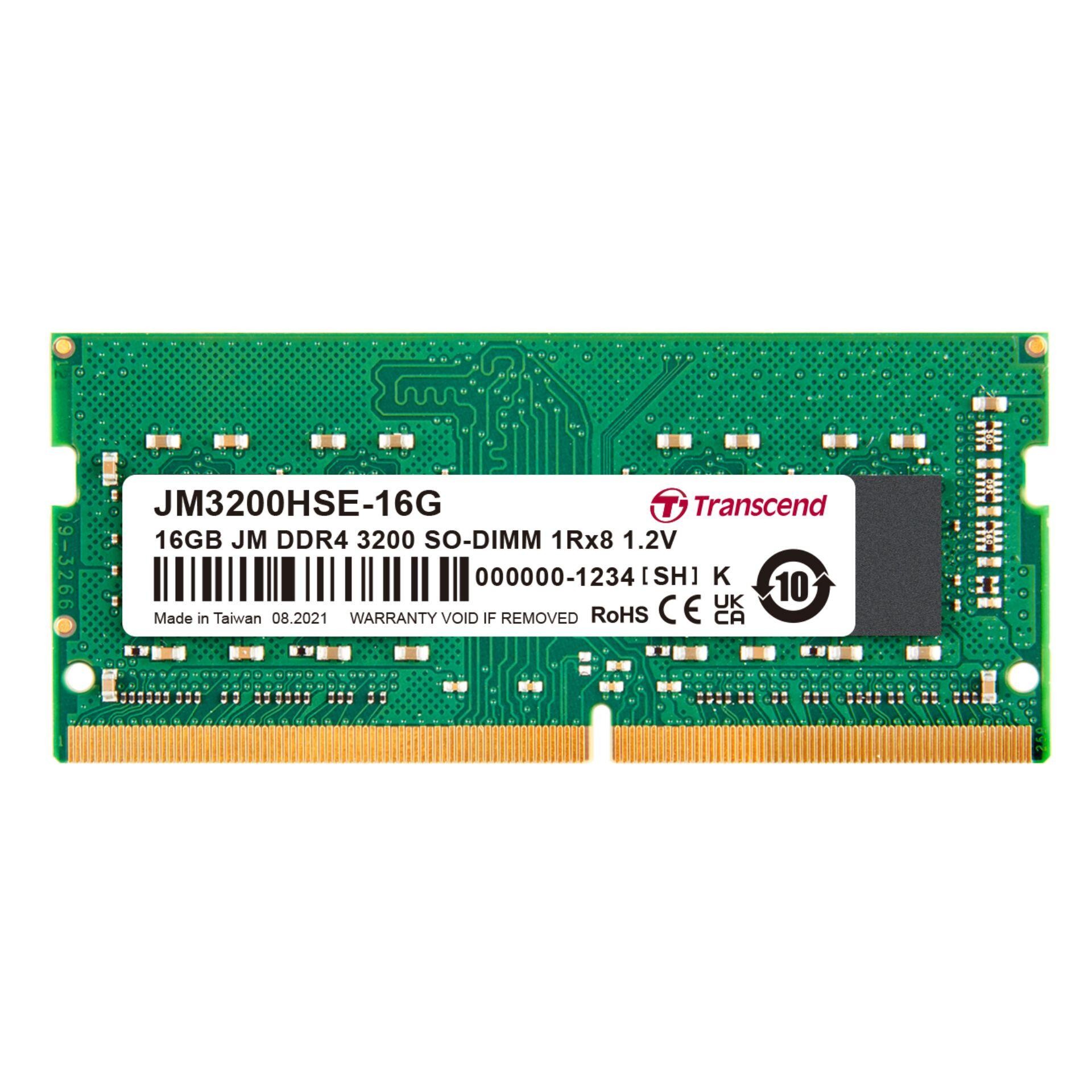 Transcend JetRam DDR4-3200 SO-DIMM 16GB - Transcend JetRam DDR4-3200