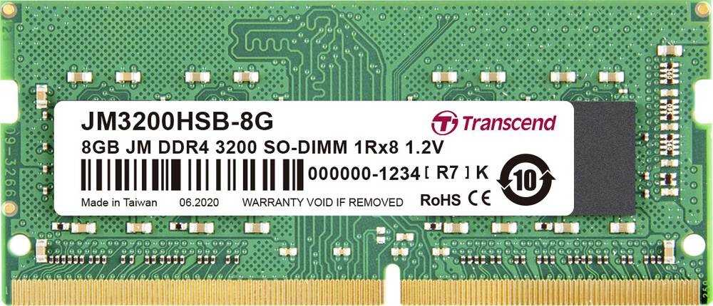 Transcend JetRam DDR4-3200 SO-DIMM 8GB - Transcend JetRam DDR4-3200