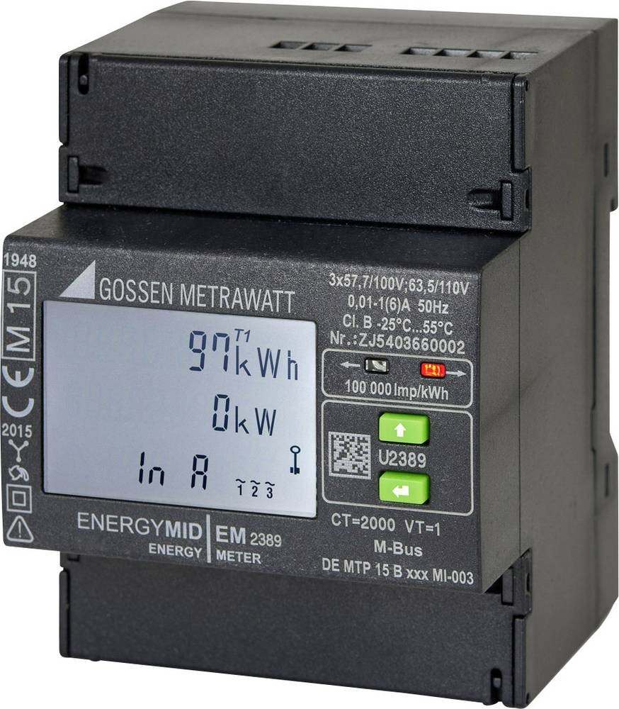 Gossen Metrawatt U2387-V022 U2387-V022 Drehstromzähler with