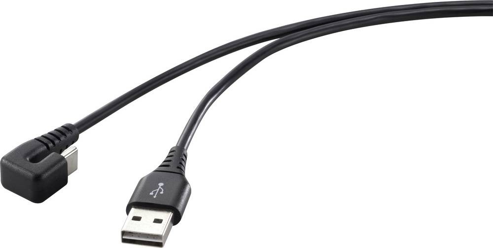 Renkforce RF-4609276 USB cable USB 2.0 1 m USB C USB A Black -