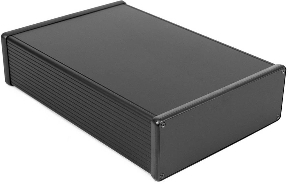 Hammond 1455 Black Aluminium Instrument Case, 280 x 191 x 66mm -