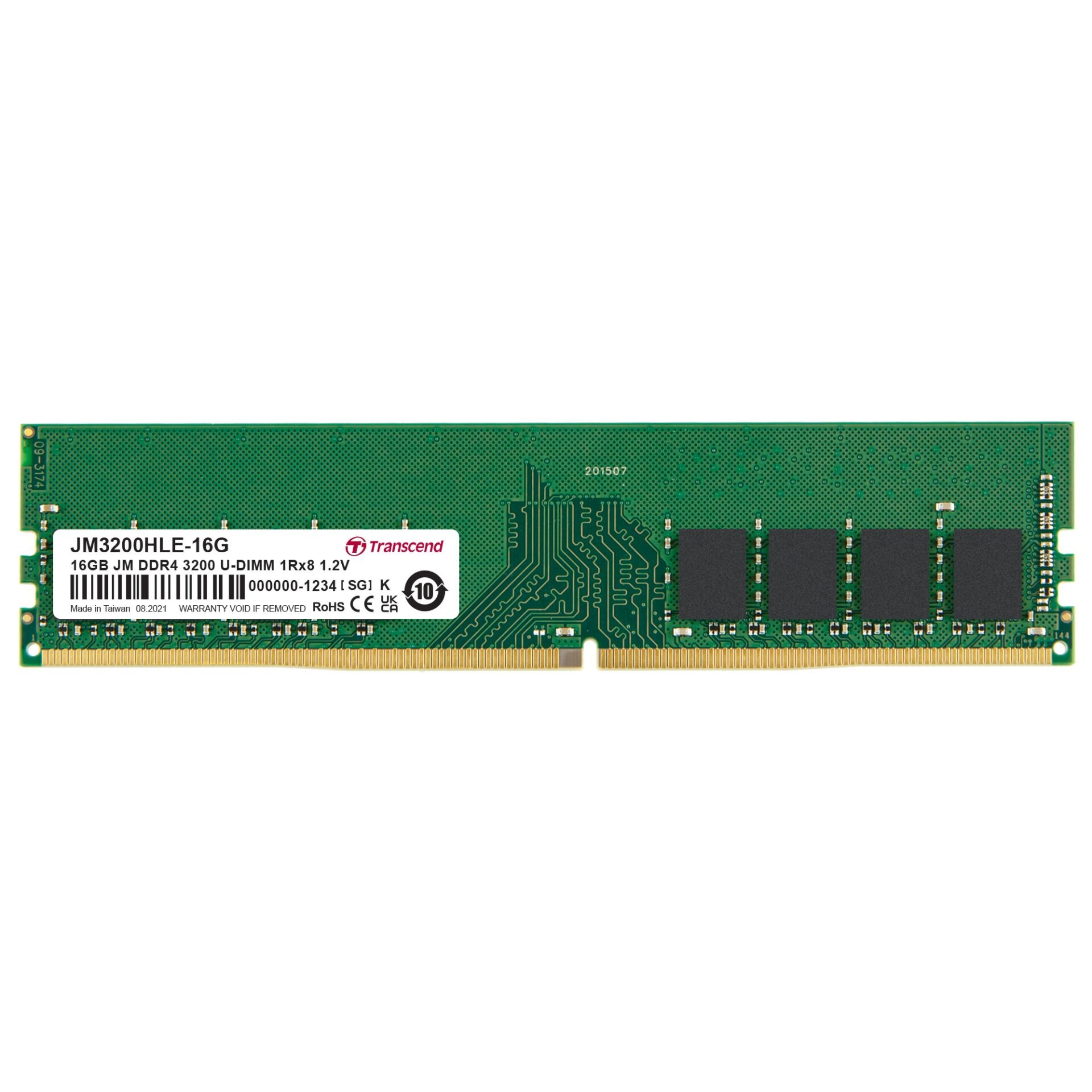 Transcend JetRam DDR4-3200 U-DIMM 16GB - Transcend JetRam DDR4-3200 U-