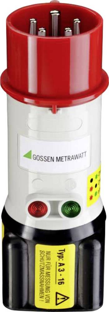 Gossen Metrawatt A3-16 Messadapter CEE-Stecker 16A 5polig - Buchse 4mm